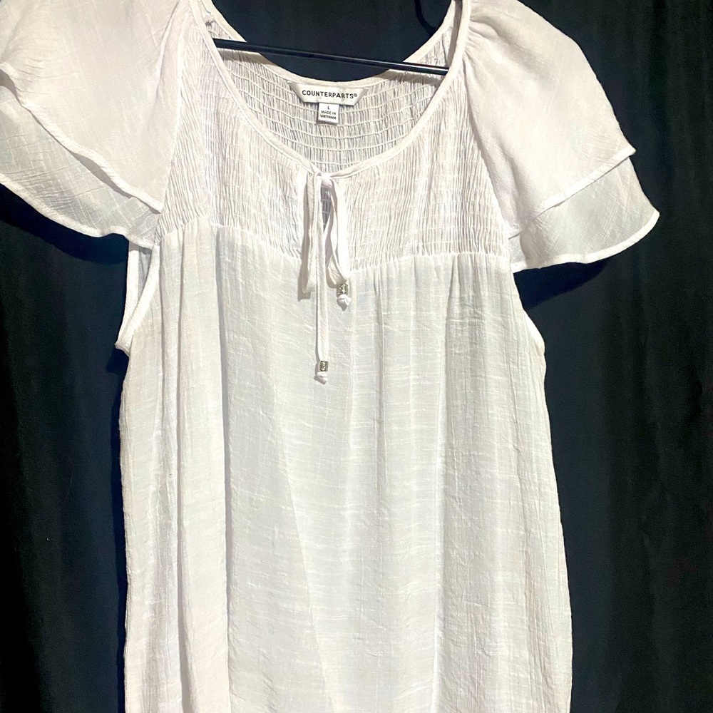 Large white shirt